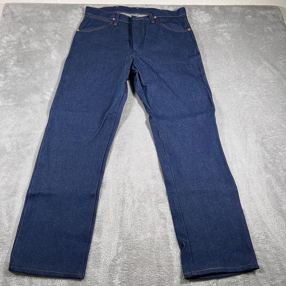 Wrangler Jeans Mens 33x29 Blue 13MWZ Cowboy Cut Original Fit 100% Cotton Denim